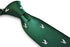 green tie with white eagle bird silhouette design